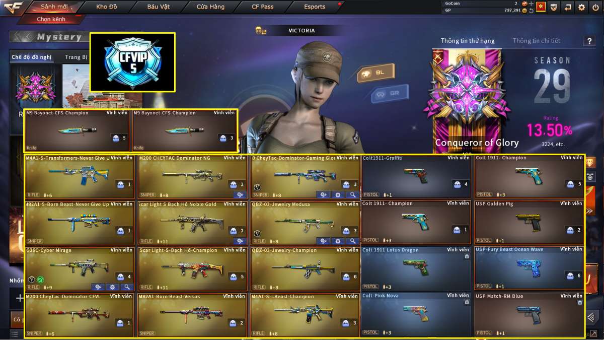 shop acc cf uy tin gia re